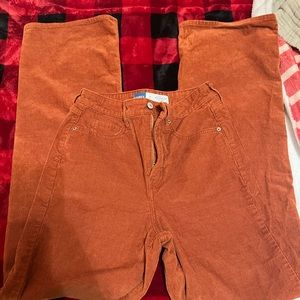 Rust color old navy wide leg trousers